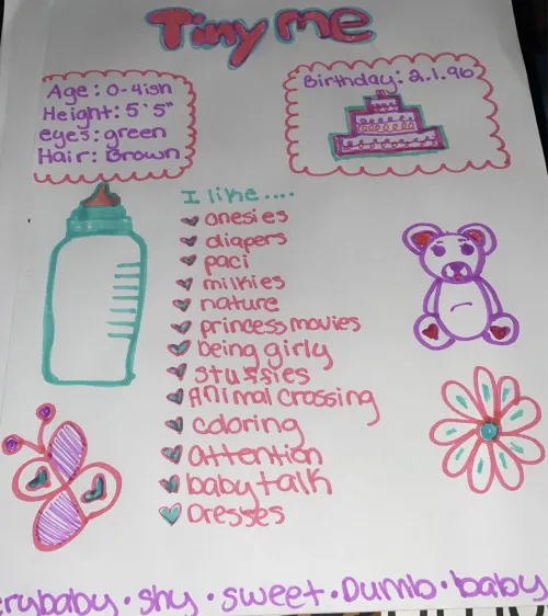 I made a little space page :) about me!