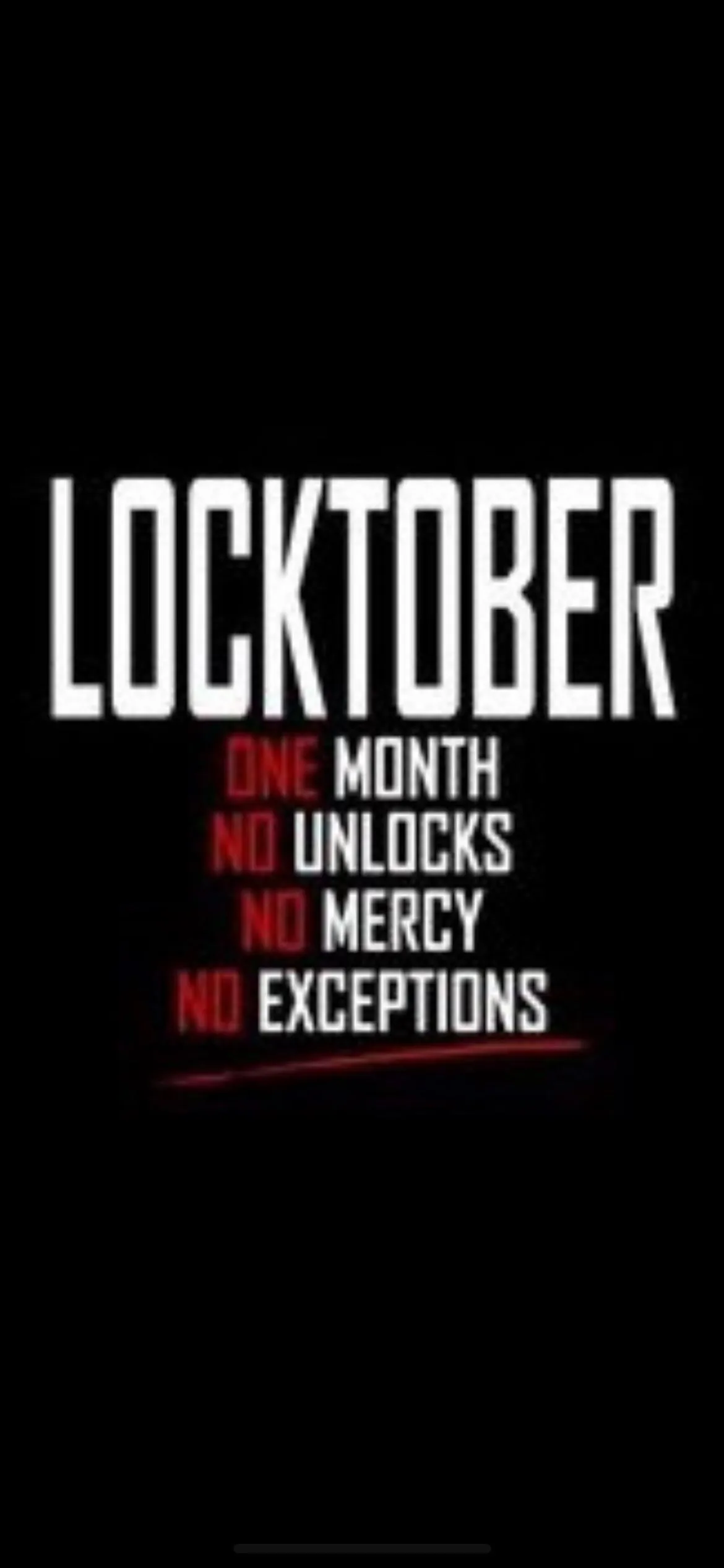 Locktober is rapidly approaching who’s ready and who’s participating?