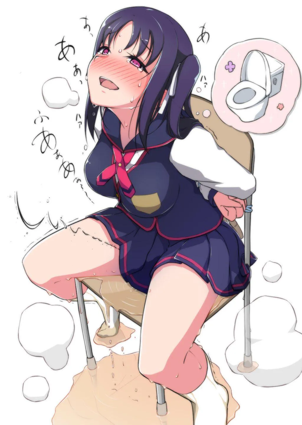 She had no other choices but she's still a filthy horny girl