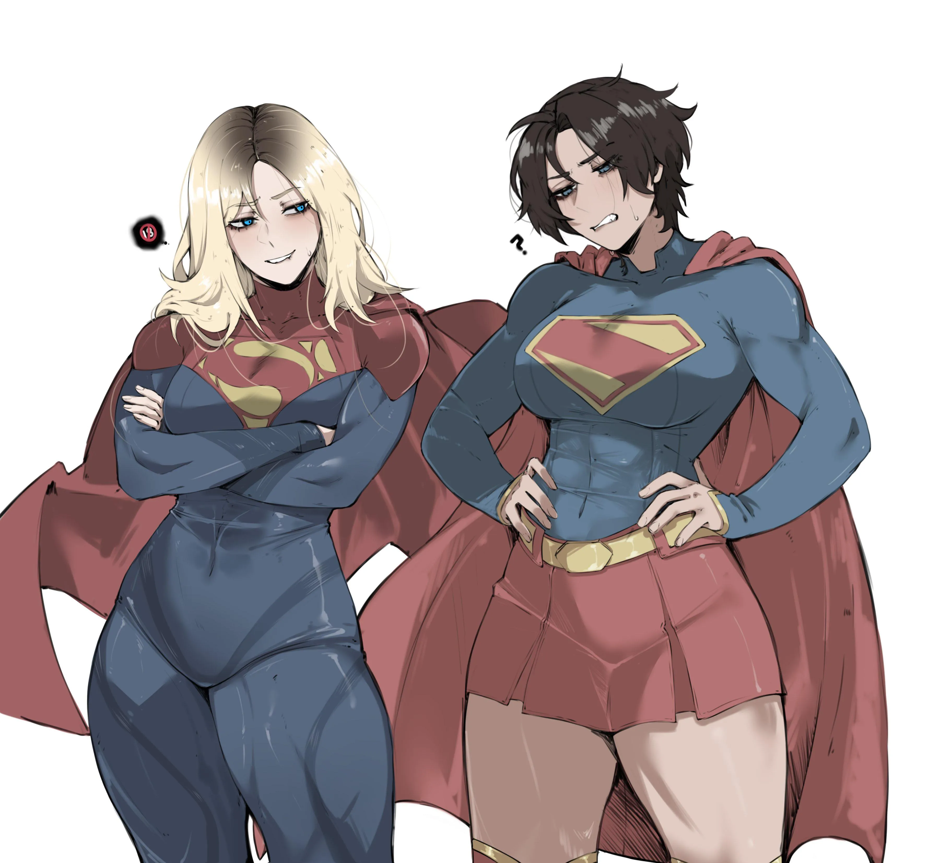 Supergirls swapped outfits [DC]