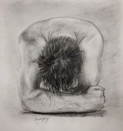 A moment in time - graphite drawing of will-shears