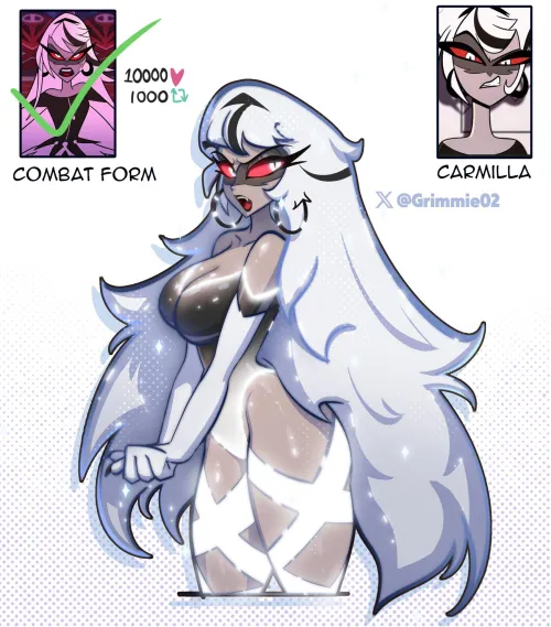 Carmilla often takes many spoils from angels! (@Grimmie02)