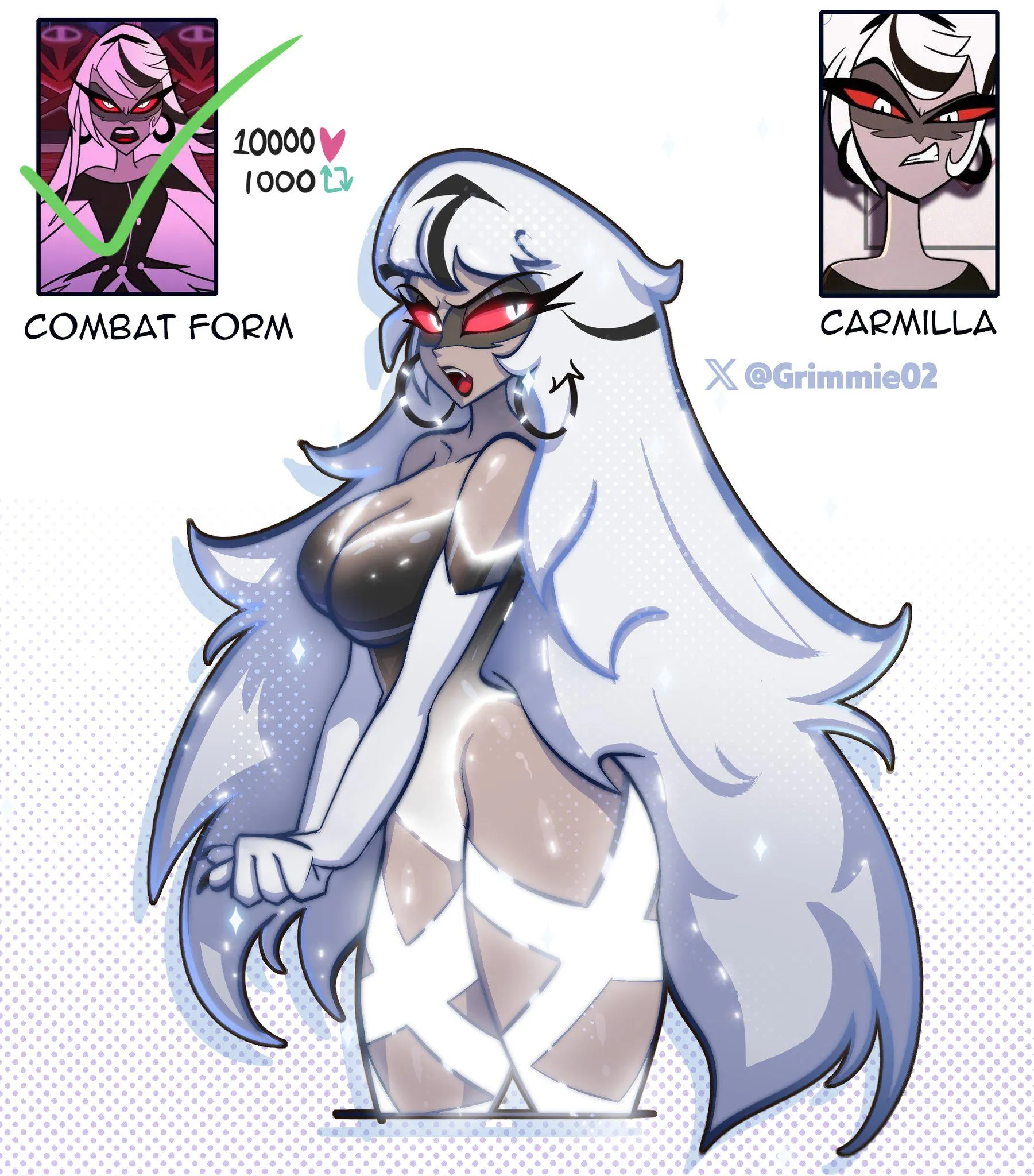 Carmilla often takes many spoils from angels! (@Grimmie02)