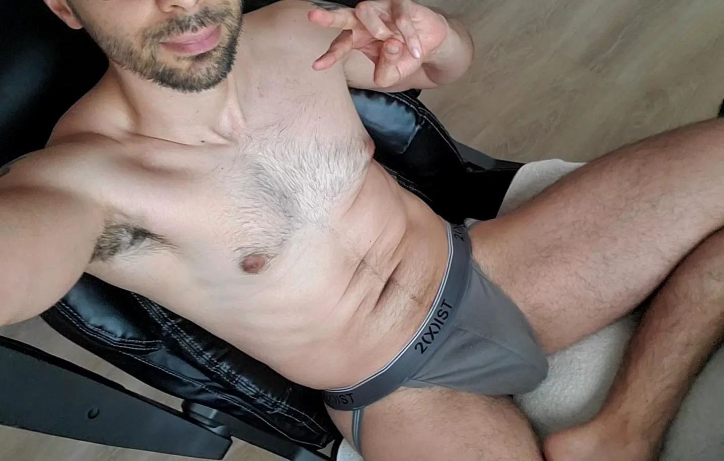 I'm wearing my jockstrap today while I work from home