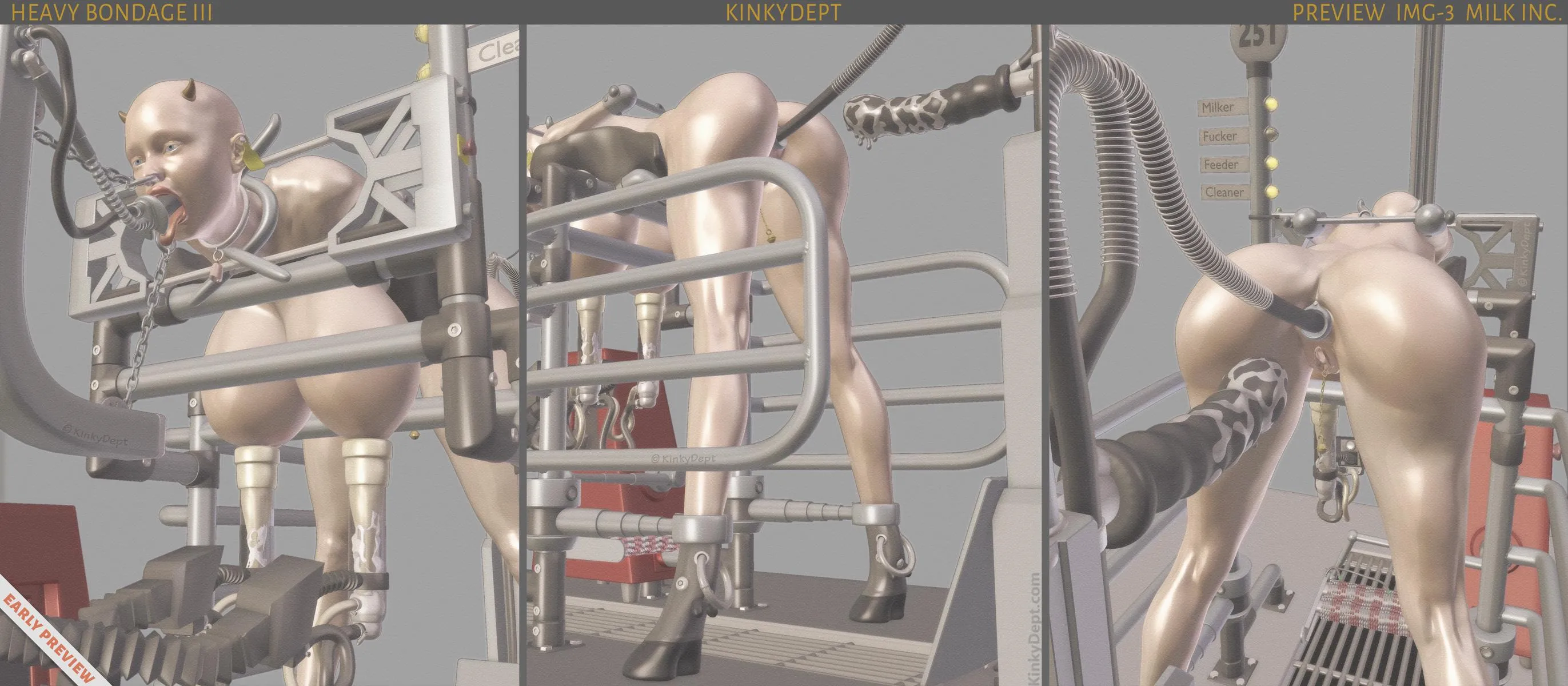 Preview Heavy Bondage 3 - Milk Inc [Kinkydept]