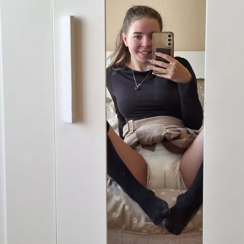 Ready to go out in my soggy diaper 🫣