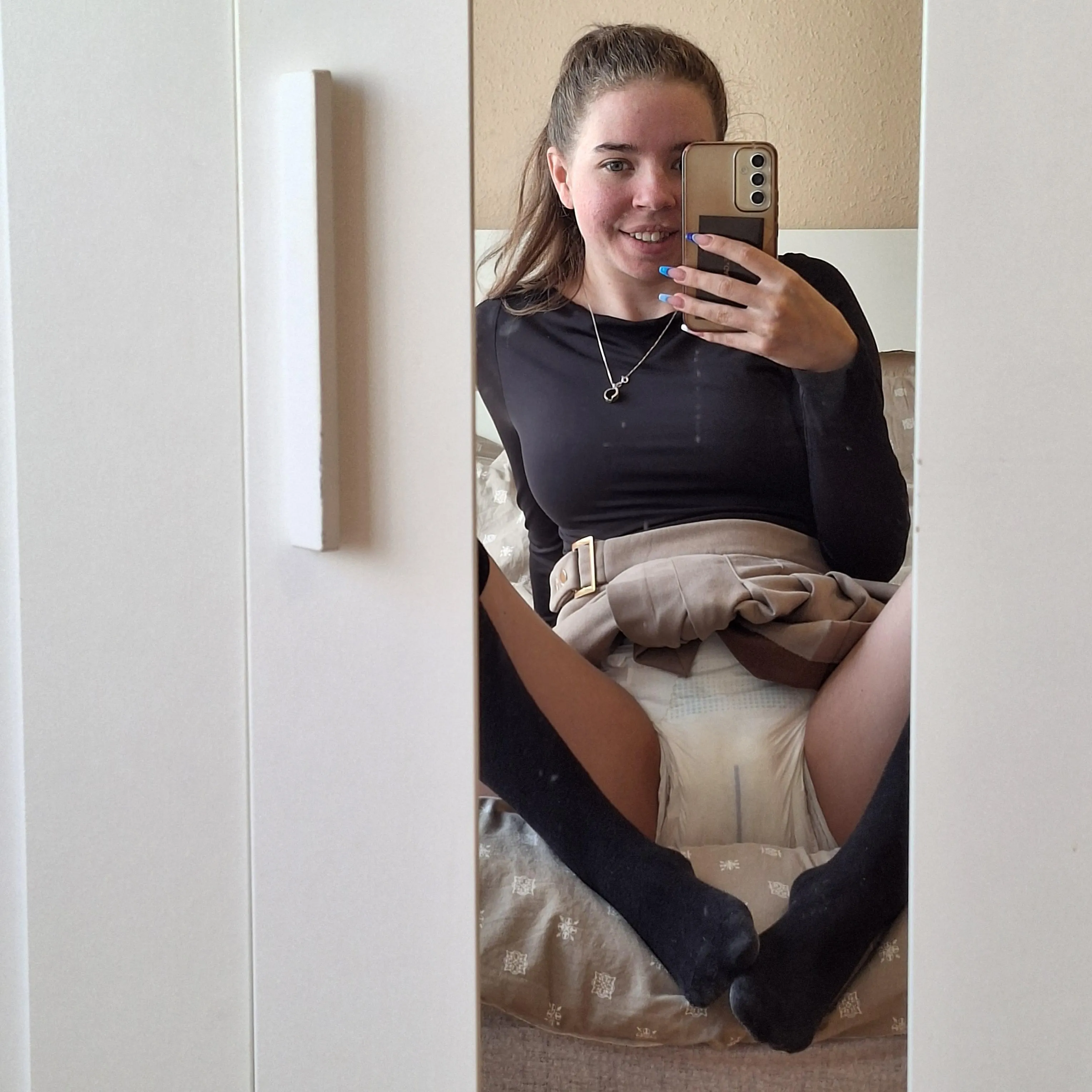 Ready to go out in my soggy diaper 🫣