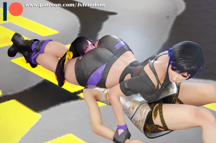 Reina Mishima reverse headscissors!