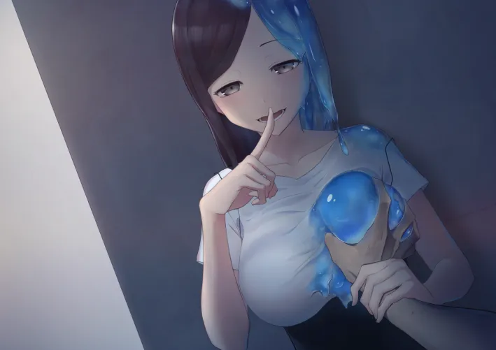 Slime Girlfriend transformation In Public♡