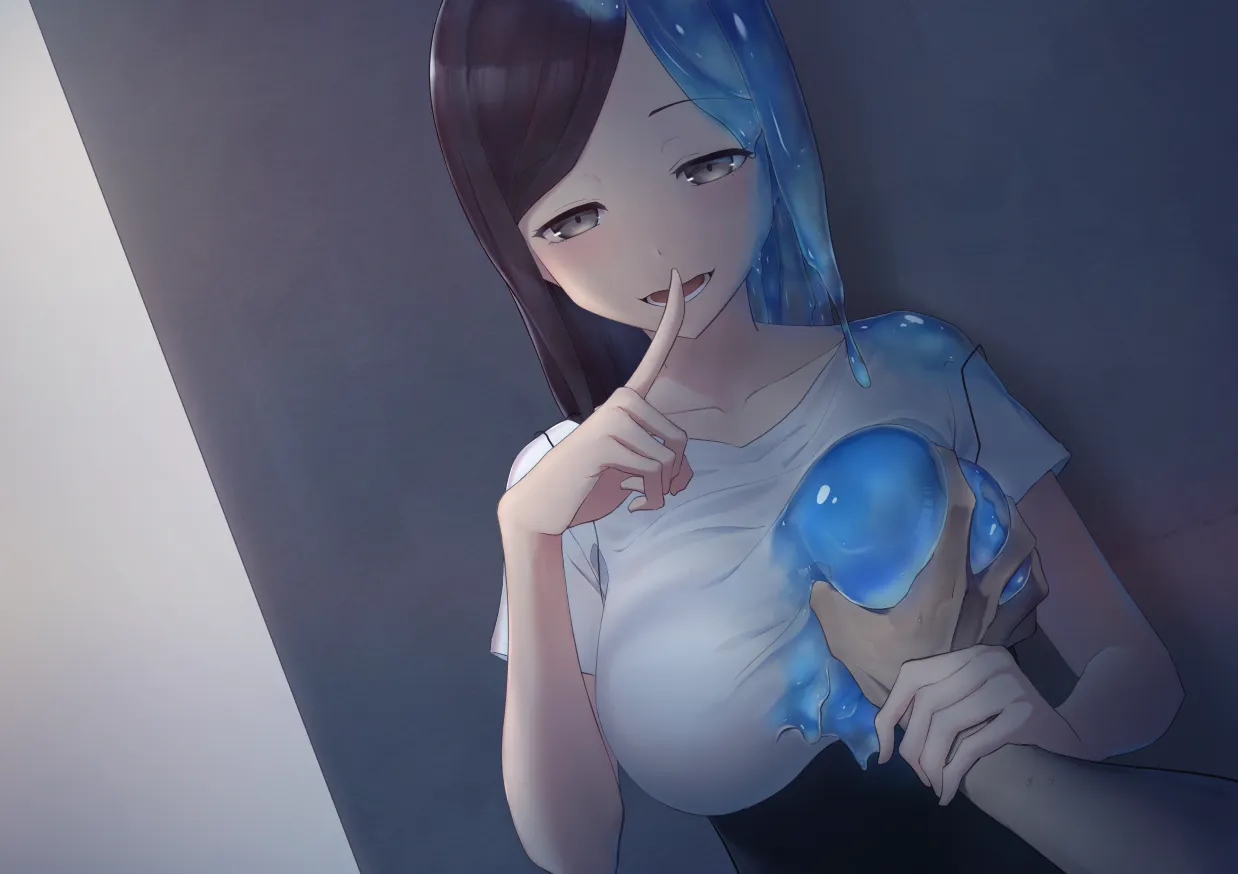 Slime Girlfriend transformation In Public♡