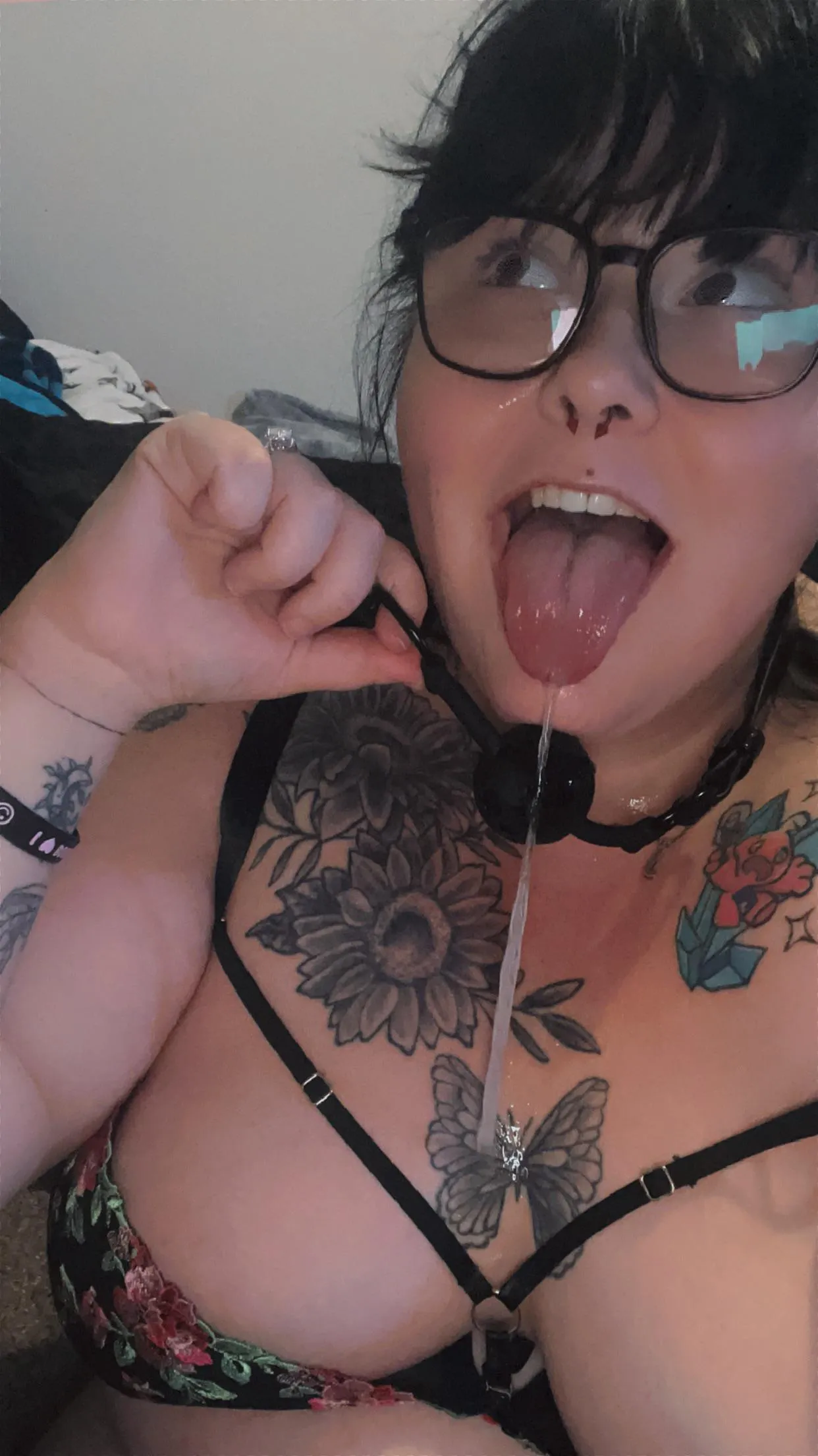 You better catch all this spit like the good boy you are 😘💦