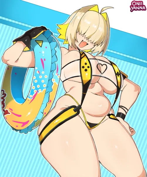 Flaunting her chubby Tummy (Elegg) [oniiyanna]