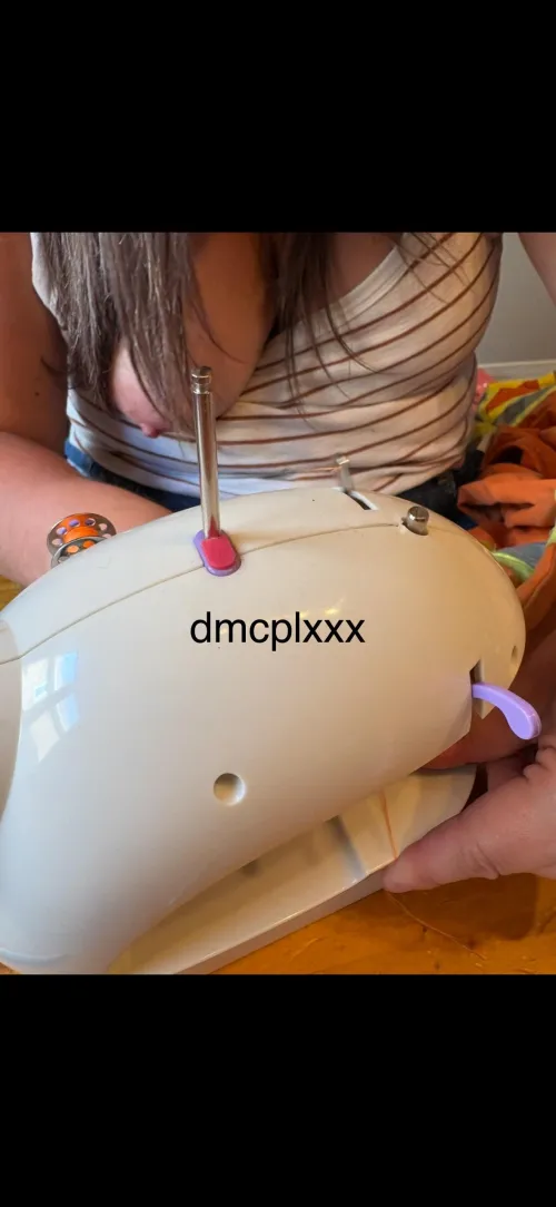 No better way to do some sewing