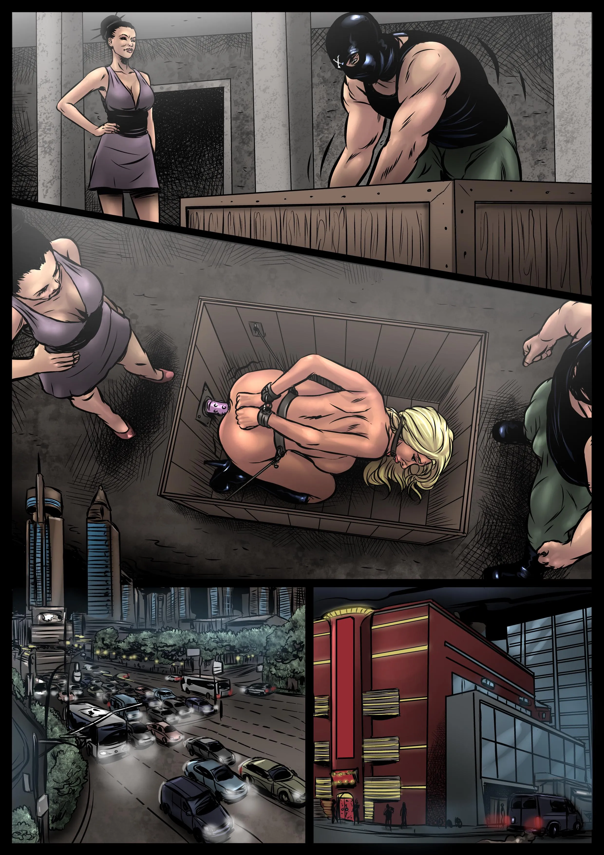 Delivering the package