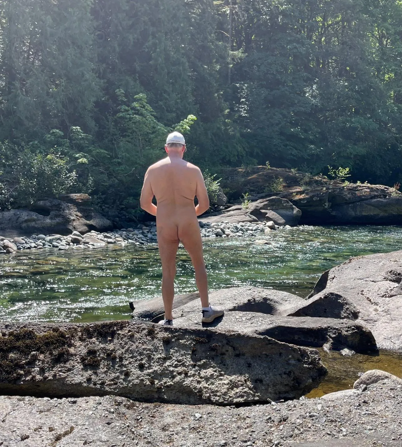 Enjoying what nature has to offer.