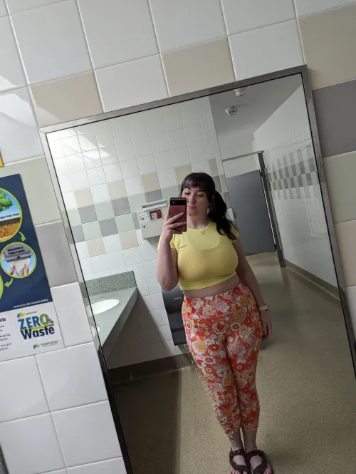 Fit check from the library bathroom