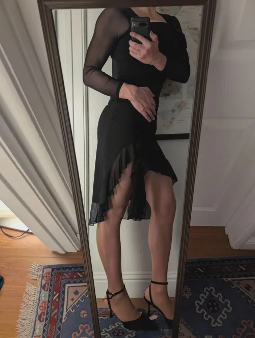 In this dress - I'd buy myself a drink and wrap an arm around that waist