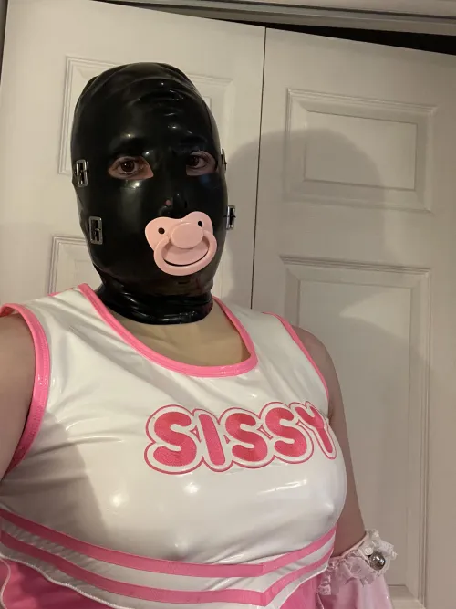 My dress can barely hold these tits