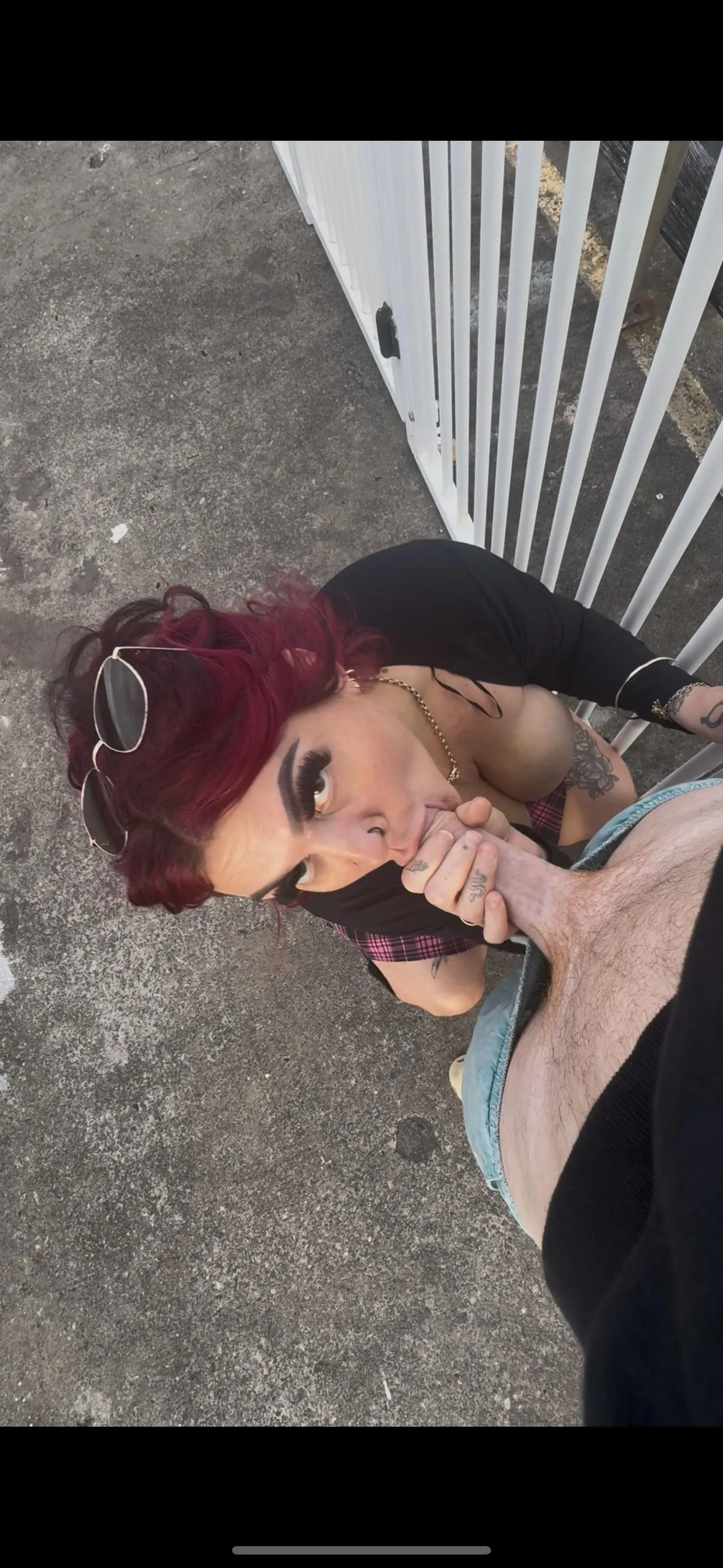 Naughty mummy in public