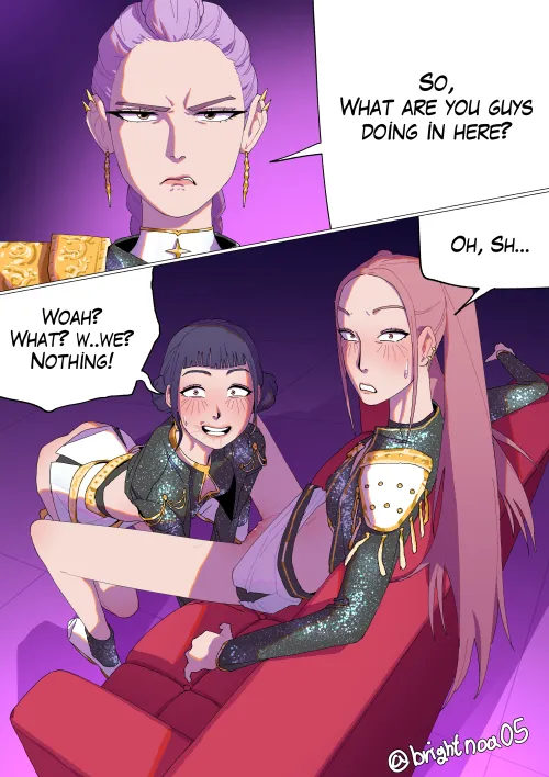 Rumi caught them (brightnoa) [KpopDemonHunters]