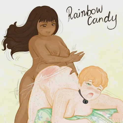 This is a piece of concept art for the trans sapphic webcomic I'm writing... Ivy needed to be punished (OC)