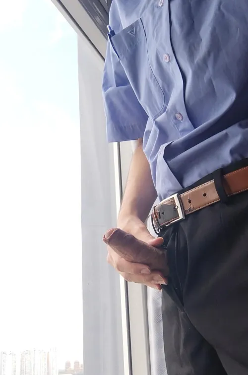 Whip out my cock in the morning