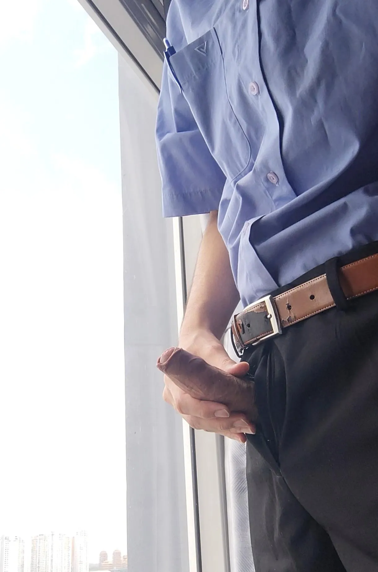 Whip out my cock in the morning