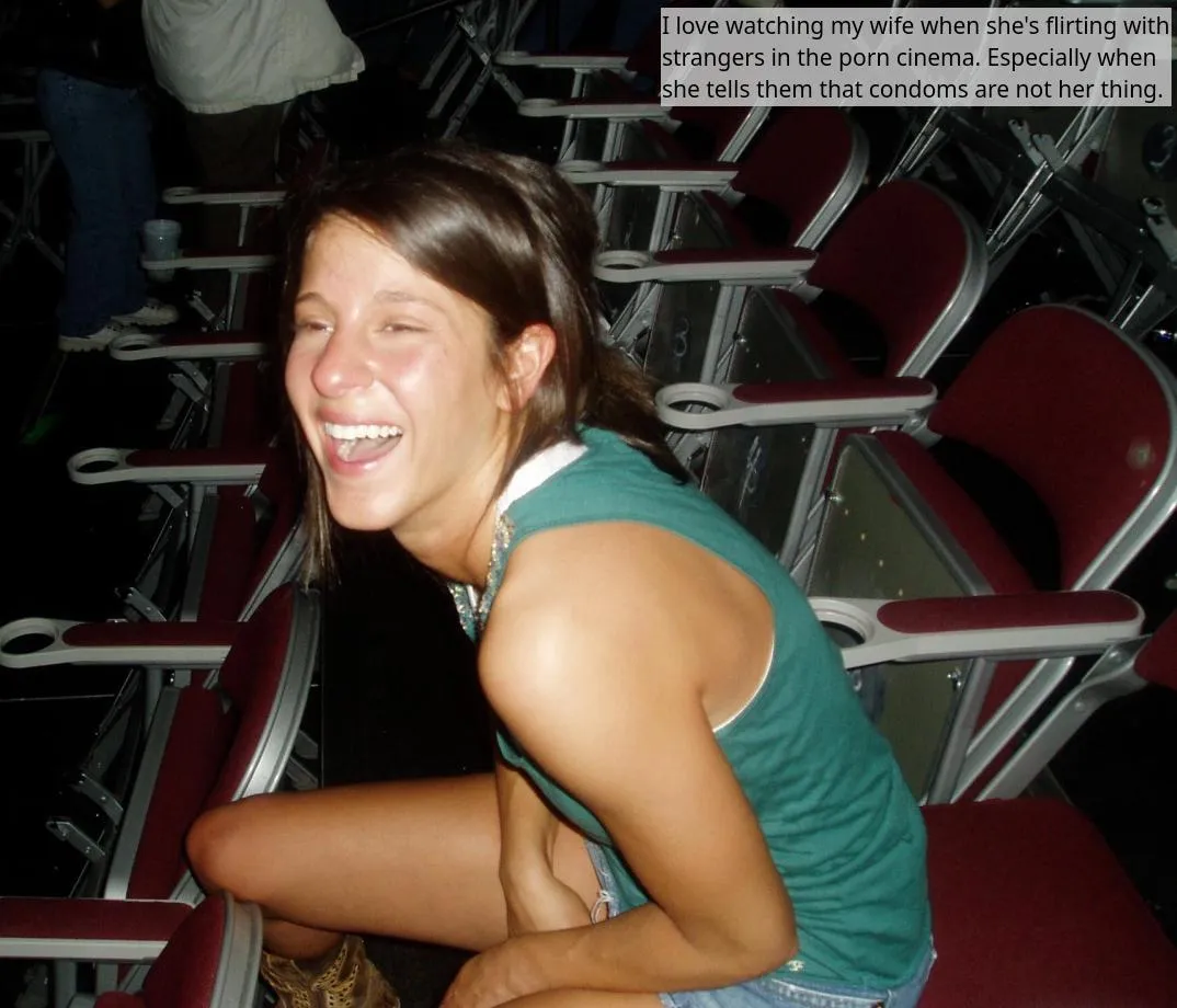 Another great thing about porn cinemas is that noone cares if I masturbate to the sight of her getting creampied by random strangers (no imagefap)