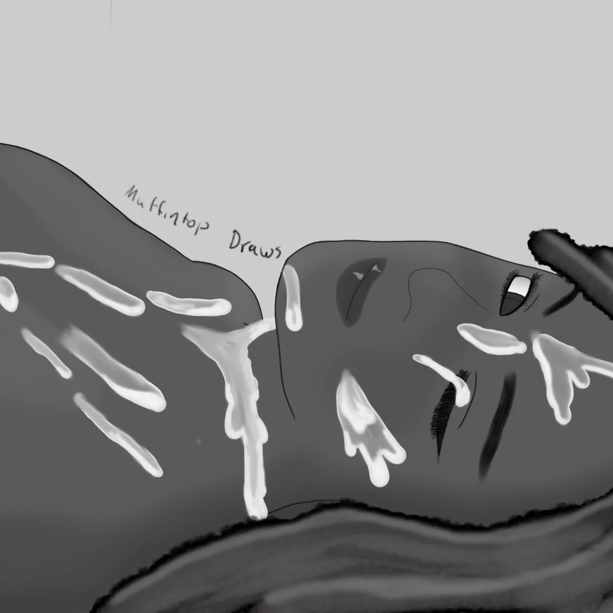 Every woman deserves a necklace of pearls at least once (art by me)