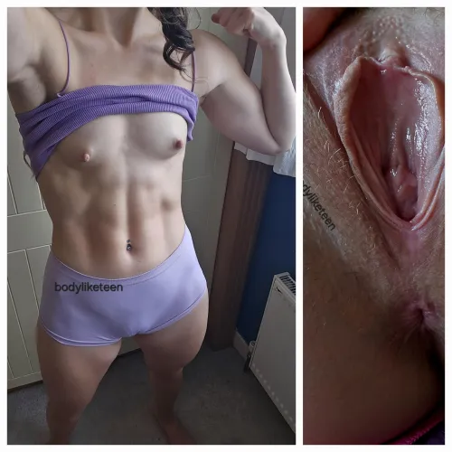 Flat and visible muscles. Do you find me too manly or attractive?