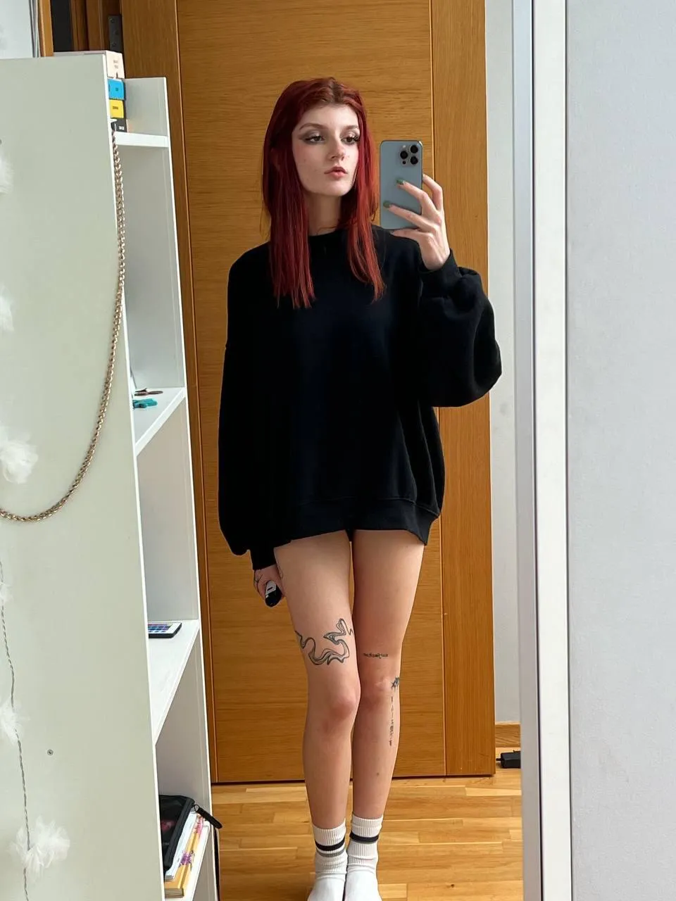 my crewneck’s winning but my thighs are louder