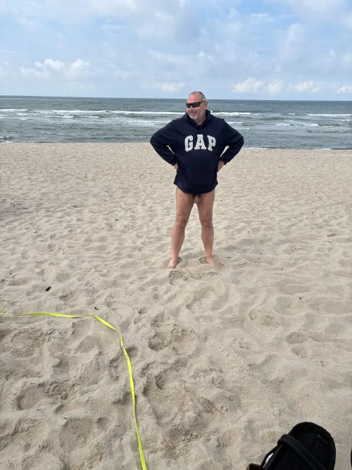 Naked on the Island Sylt the weather was mixed