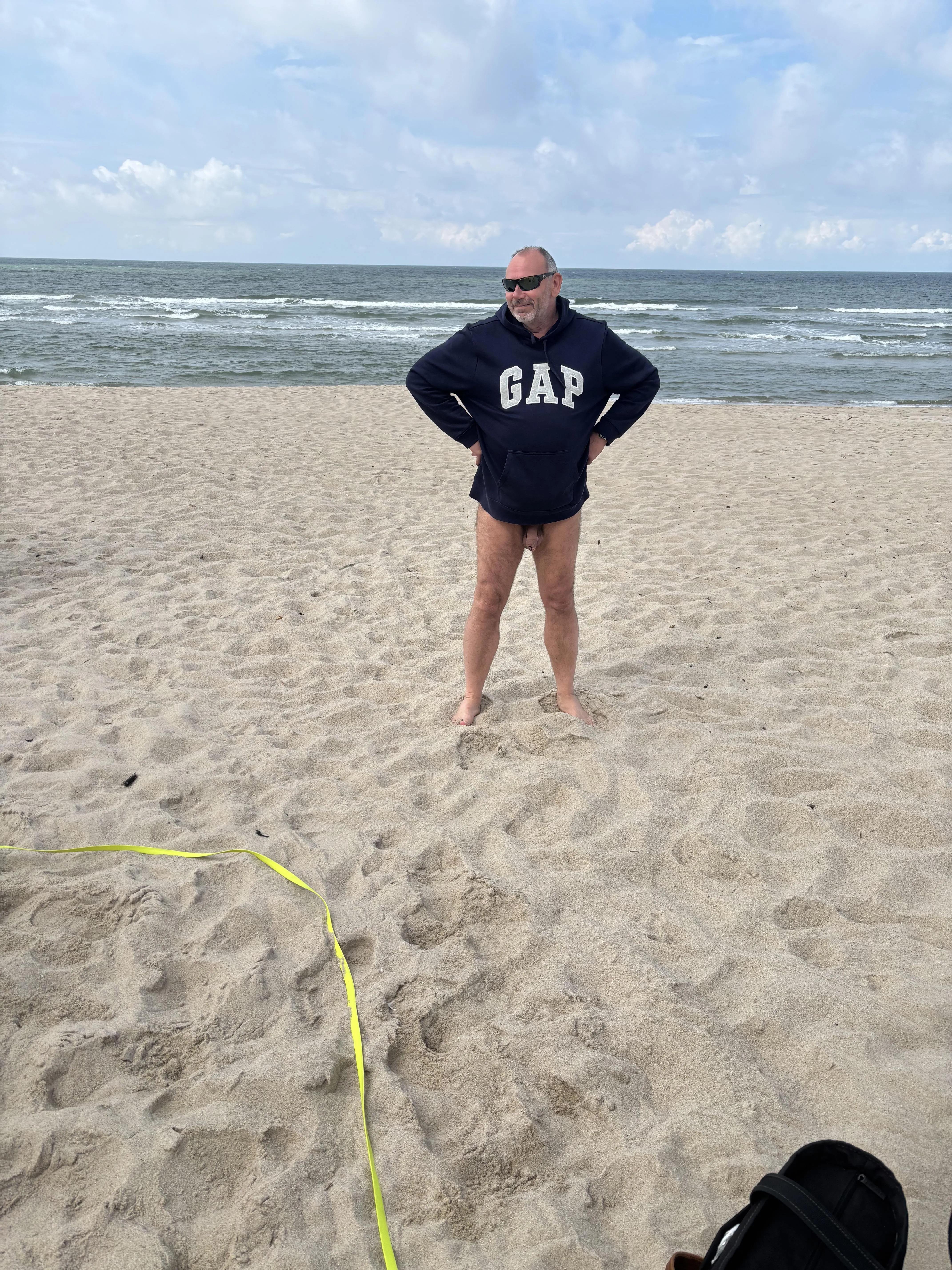 Naked on the Island Sylt the weather was mixed