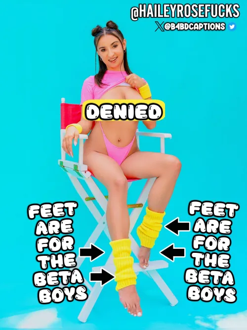 No PERFECT MOMMY TITTIES.
only sweaty feet for you to GOON over!