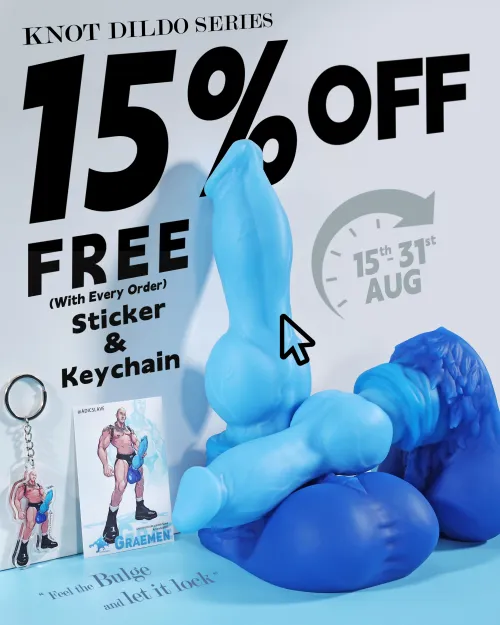 Nothosaurde knot dildo 15% off event is in progress!
