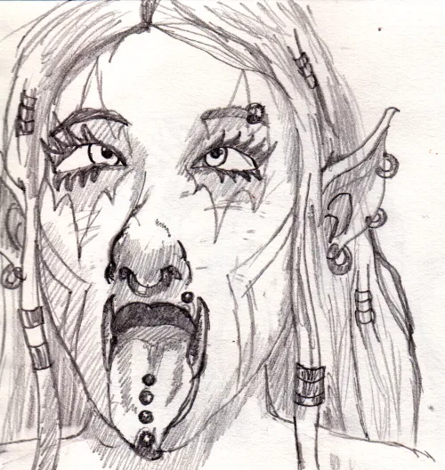 Orc Girl Aheago Sketch