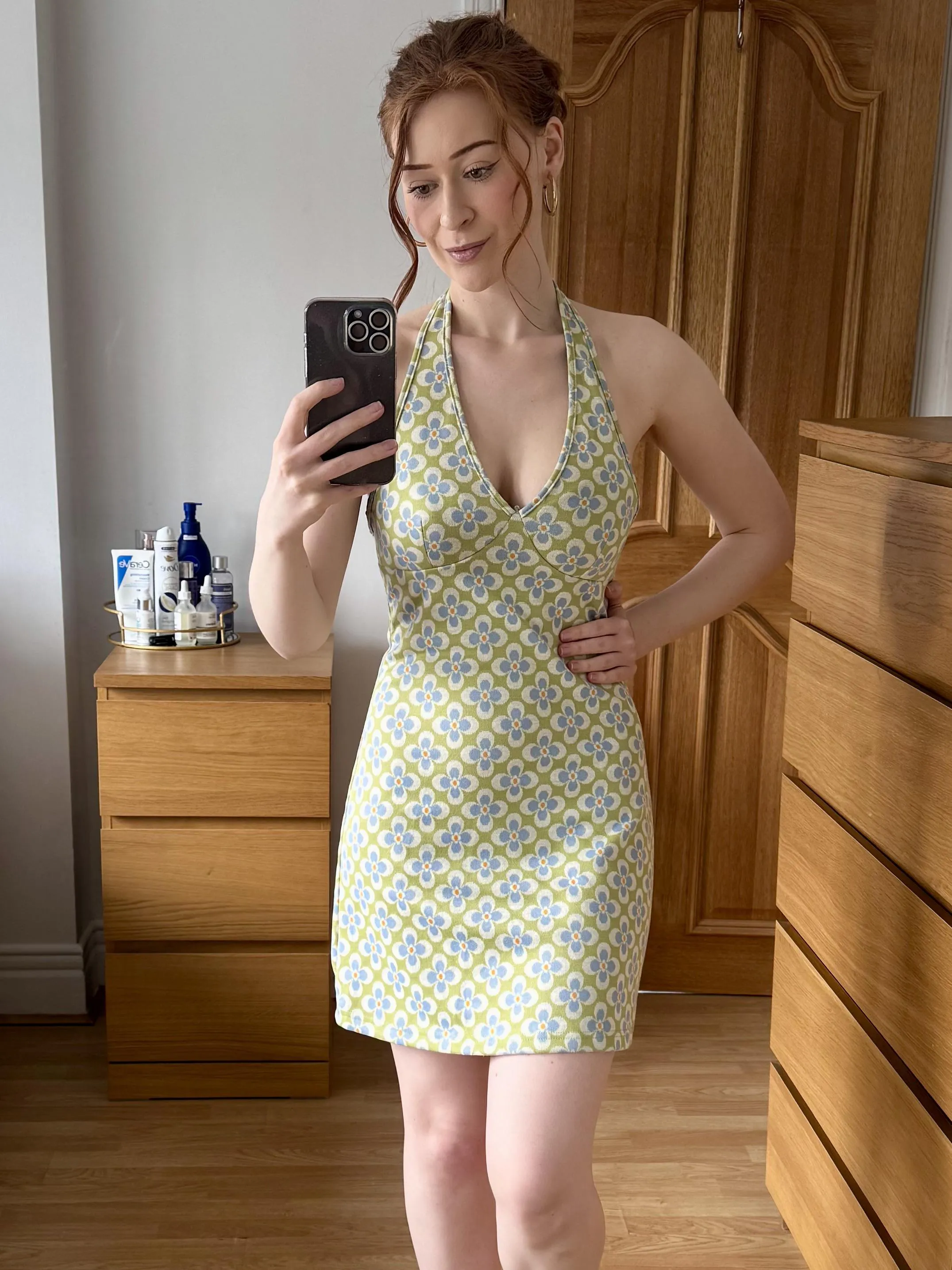 Redhead in a sundress