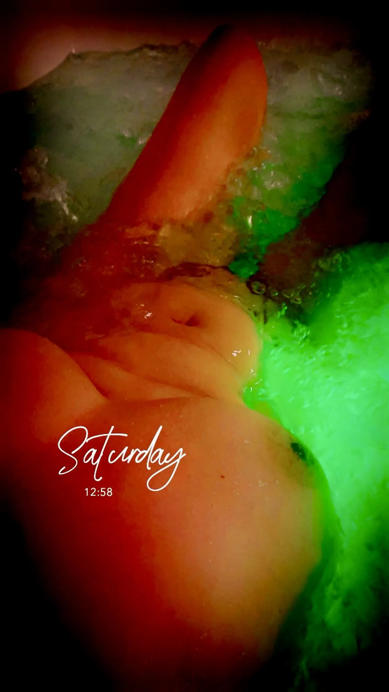 Seduce me in the hot tub?