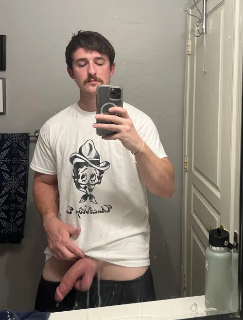 Whoops my big fat cock fell out, guess you have to suck it.