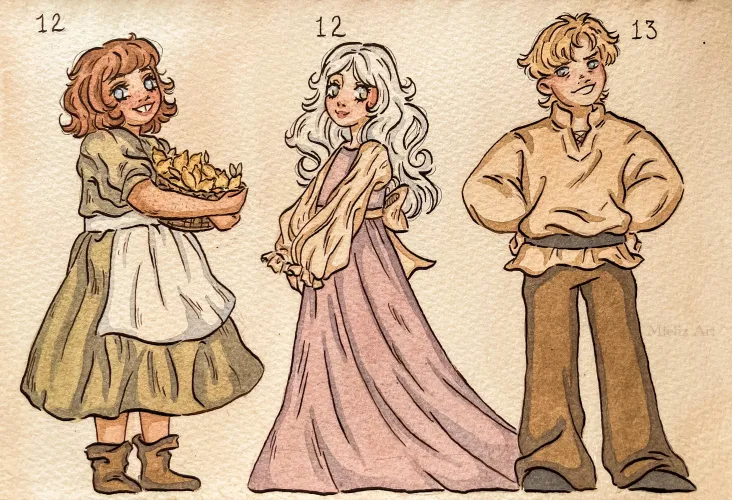 Younger Robin, Amélie, and Whitney! [au]