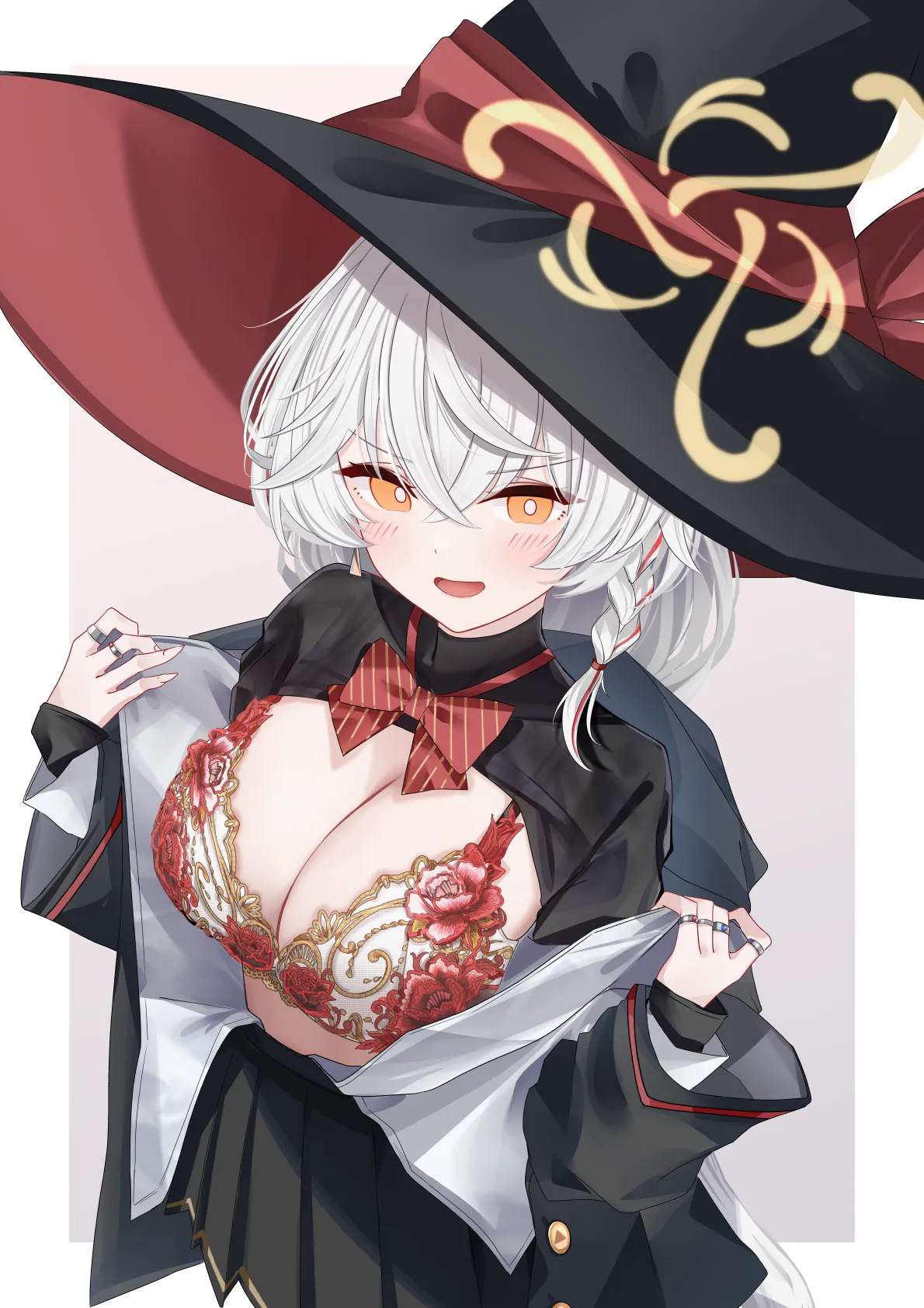 Eri showing off her bra [Blue Archive]