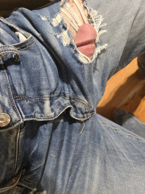 I don't think I can wear these jeans! Dick reveal!