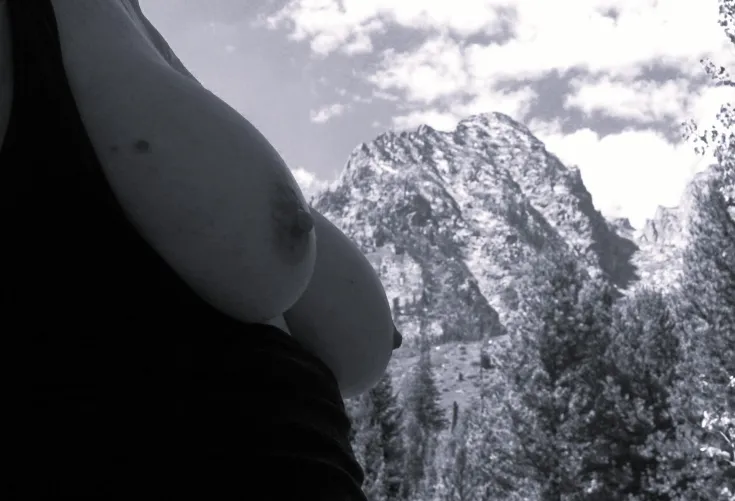 The Grand Tetons..... 1st post here-- it was a busy trail