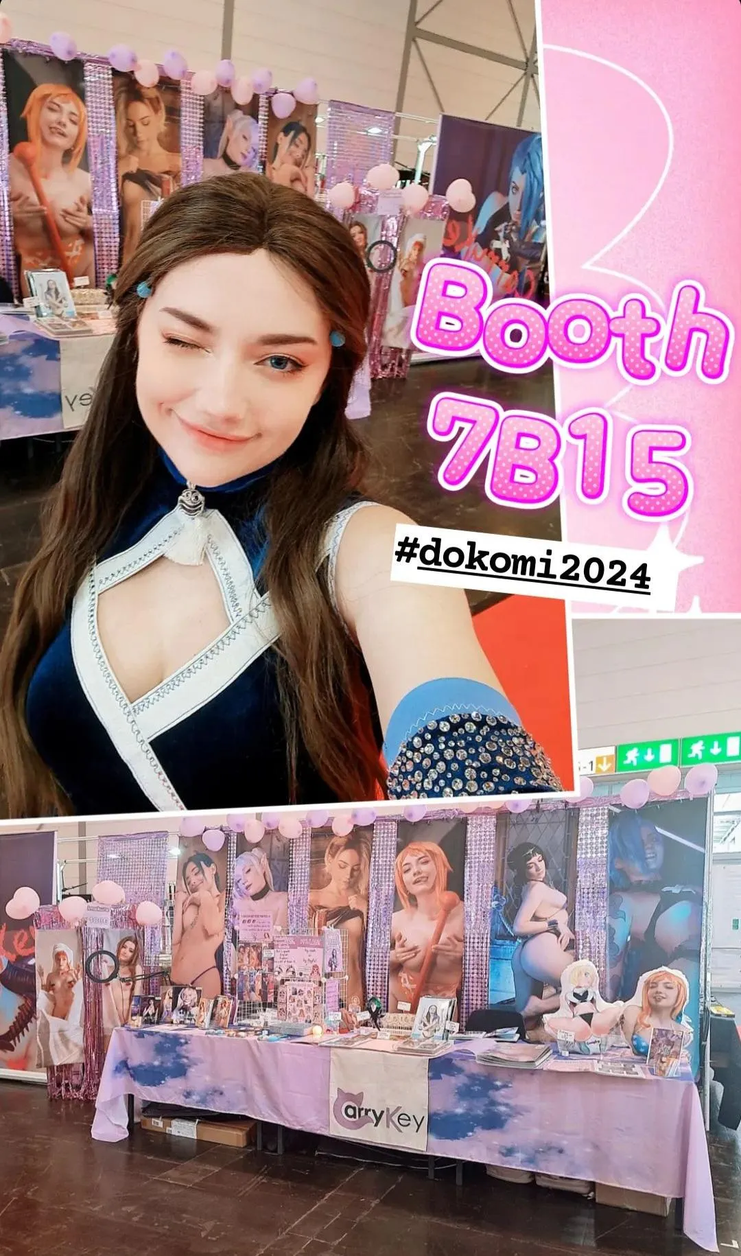 Will be happy to you these 3 days at Dokomi :3 I have a tons of awesome merch for u 💓