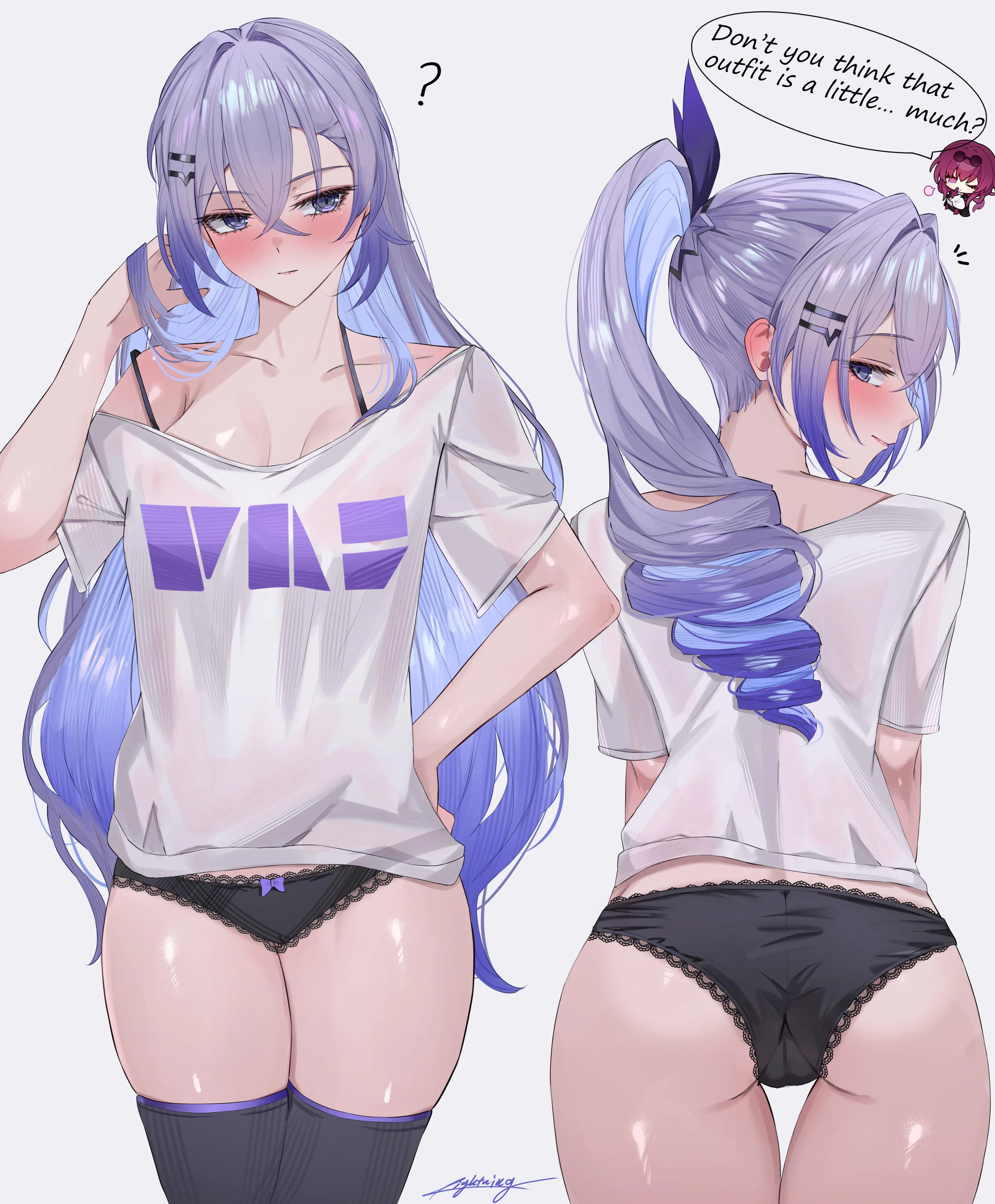 Front and Back SIlver Wolf