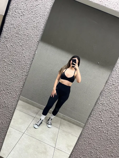 My gym buddy black chucks