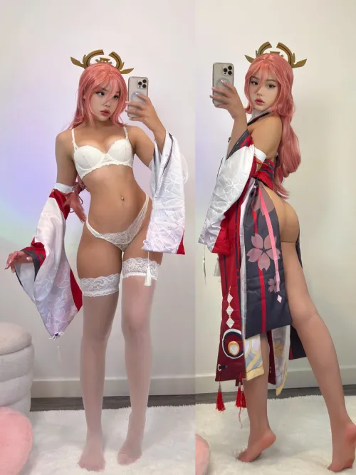 my Yae Miko cosplay  (strawbunnix)