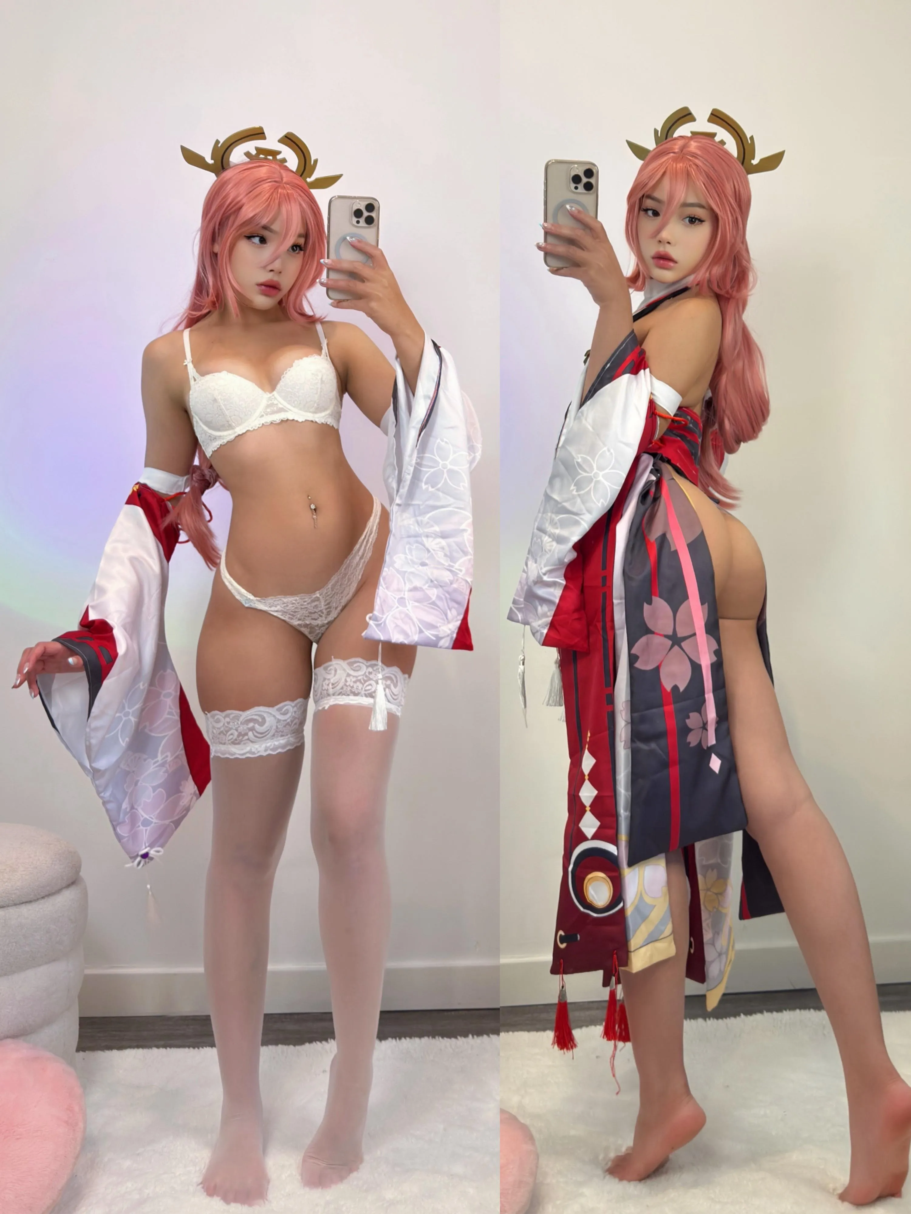 my Yae Miko cosplay  (strawbunnix)