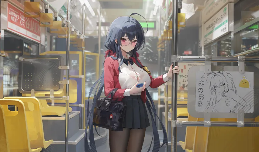 Taihou on the bus (huomianbao39445)