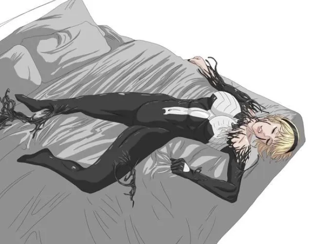 It’s bed bonding time with Gwen (by asdas)